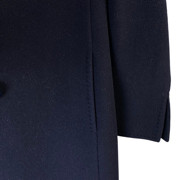 CINZIA ROCCA ICONS Blue Wool Blend Coat Overcoat with Stand Up Collar Size 6*** - Picture 7 of 7